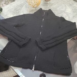 Escada KNIT ZIP UP SWEATER